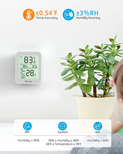 Govee Indoor Hygrometer Thermometer 3Pack H5075 with Bluetooth App Control