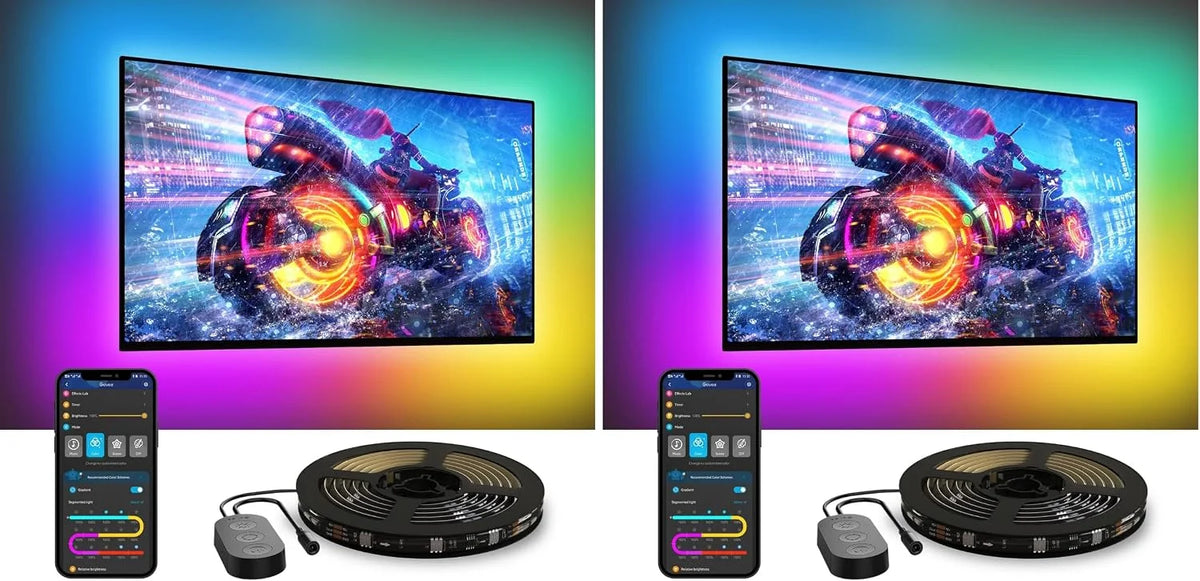 Govee TV LED Backlight, RGBIC Smart LED Strip Lights for 55-65 inch TVs