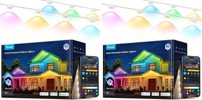 Govee Permanent Outdoor Lights 2, 100ft RGBIC Outdoor Lights with 100 Modes