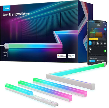 Govee RGBIC LED Strip Lights 16.4ft with Covers,Smart Control, APP, WiFi