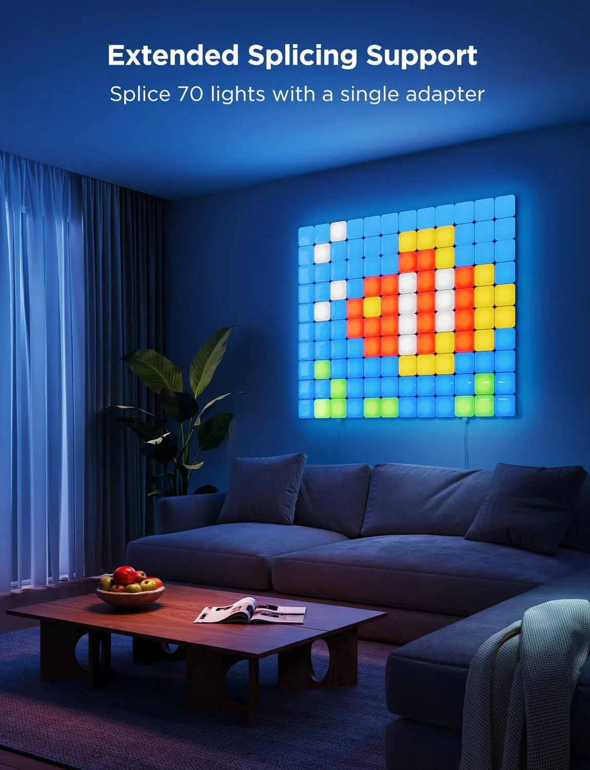 Govee Mini Panel Lights, RGBIC Wall Lights, Smart LED Wall Panels