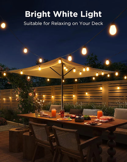 Govee S14 Bulb Outdoor String Lights 2, 144ft RGBICWW, 45 LED Bulbs, IP66