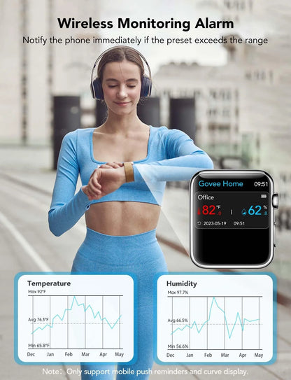 Govee WiFi Thermometer Hygrometer H5103 with Electronic Ink Display 3 Pack