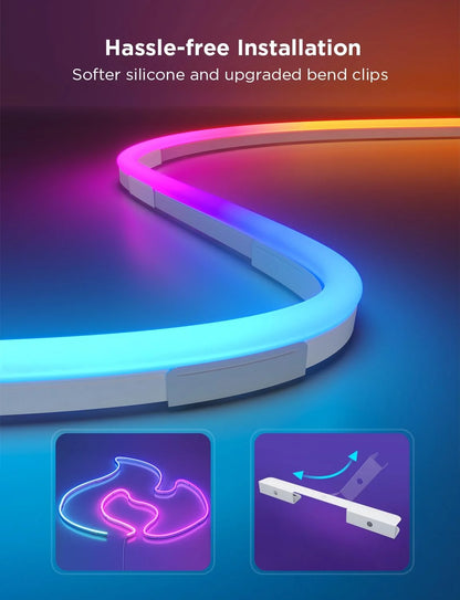 Govee RGBIC Neon Lights 16.4ft Works with Matter, Alexa, Google Assistant