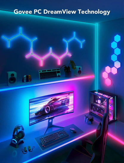 Govee Gaming Light for Monitor G1, RGBIC LED Backlight for 27-34 Inch PC