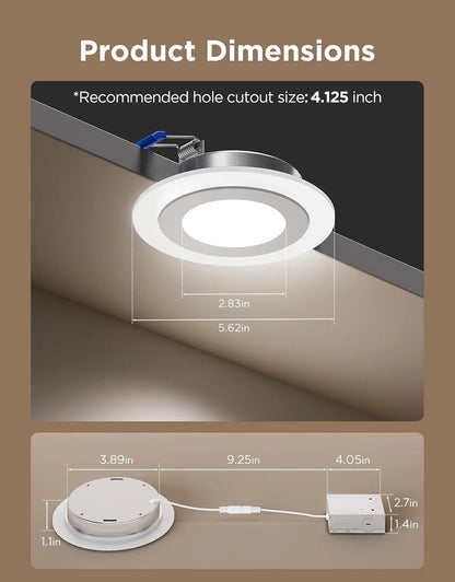 Govee Smart Recessed Lighting 6 Inch, LED Recessed Light 1100LM, 6 Pack
