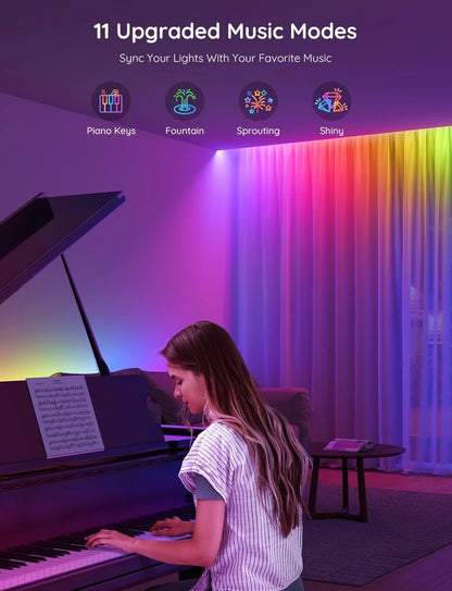 Govee 16.4ft RGBIC LED Strip Lights, LED Lights for Bedroom, APP Control