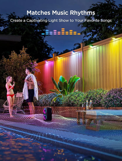 Govee RGBIC Outdoor Deck Lights, 4000K White Light, IP65 Smart Lights