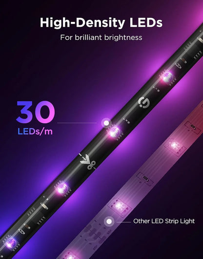 Govee TV LED Backlight 2, 18.4ft Cuttable TV Lights for 32-86 Inch TVs