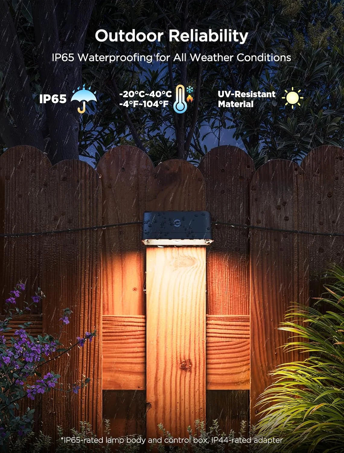 Govee RGBIC Outdoor Deck Lights, 4000K White Light, IP65 Smart Lights