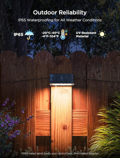 Govee RGBIC Outdoor Deck Lights, 4000K White Light, IP65 Smart Lights