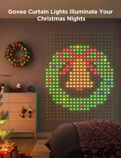 Govee Smart Curtain Lights 2, 1560 LEDs, 14.8×6.6ft for Indoor Decor