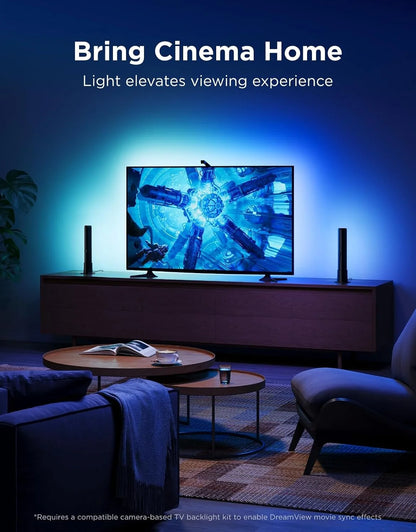 Govee Smart Light Bar, RGBICWW TV Lights for Living Room, Gaming, Silver