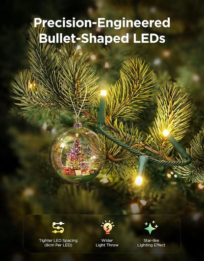 Govee Christmas Sparkle String Lights 99ft with 375 Bullet-Head LEDs