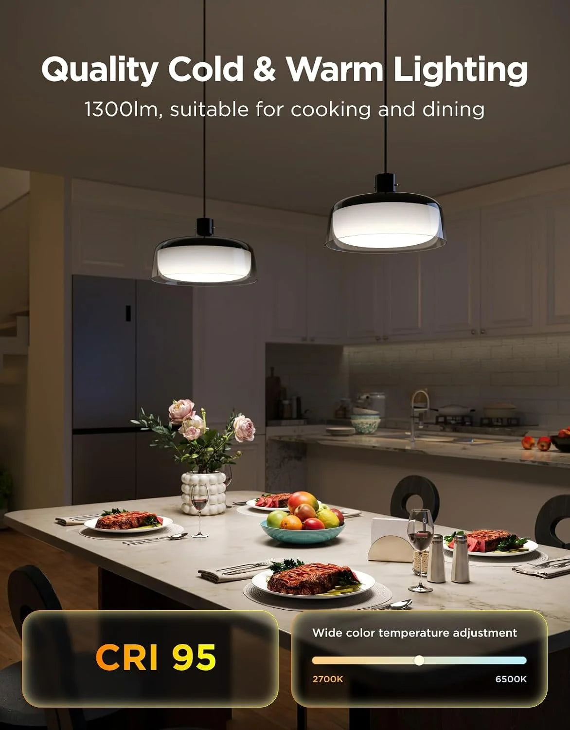 Govee Pendant Lights for Kitchen Island, Three-Layer RGBIC Smart Lighting