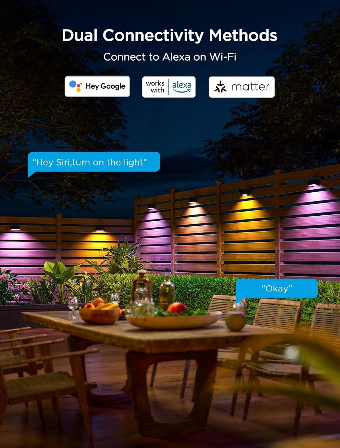 Govee RGBIC Outdoor Deck Lights, 4000K White Light, IP65 Smart Lights