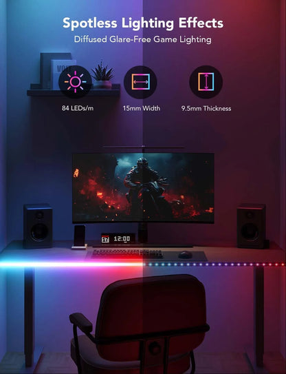 Govee RGBIC LED Neon Rope Lights, 10ft Gaming Lights for Gaming Desks