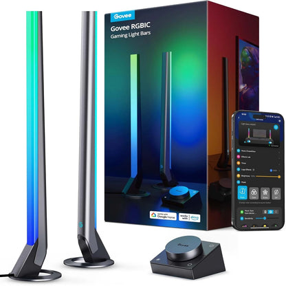 Govee RGBIC Gaming Light Bars H6047 with Smart Controller, Wi-Fi Smart LED